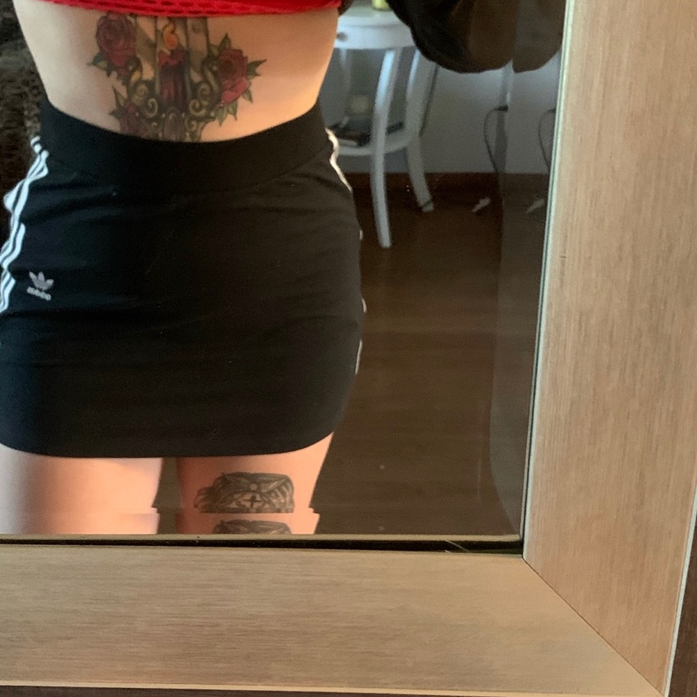adidas mini skirt